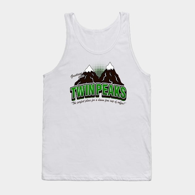 Greeti. Twin Peaks (V2) - Heather Tank Top by alecxps